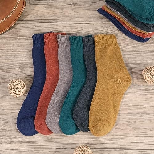Fanshiontide 6 Pairs Women Thermal Socks, Winter Cozy Socks, UK Size 4-8 — view 4