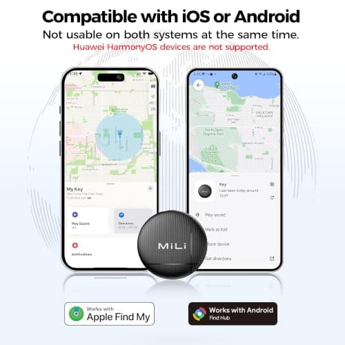 MiLi LiTag Duo Tracker Tag with Keychain for iOS & Android (1 Pack) — view 4
