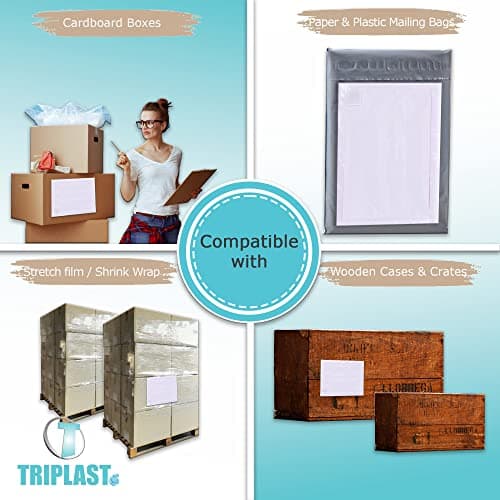 Triplast 1000 x A4 Plain Document Enclosed Wallet (328 x 230 mm) | Peel & Seal Clear Plastic Envelopes/Sleeves/Pockets/Wallets | Attach Invoices, Packing Lists & Delivery Notes to Parcels — view 6
