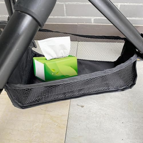 Stroller Organizer Basket - Storage Organizer, Large Capacity, Mesh Storage Basket, Stroller Accessories — view 3