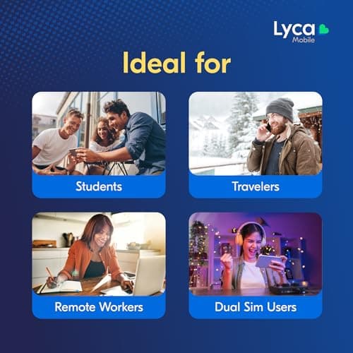 Lyca Mobile UK Prepaid SIM Card | UK Plan Smart | 5 GB Data | 5G Speed | 1000 UK Minutes & SMS | International Calling | £5/30 Days — view 3