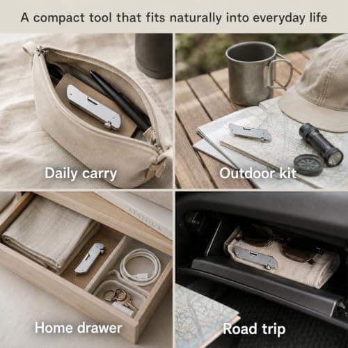 7 in 1 Folding Lock Pick Kit Stainless Steel Portable Locksmith Multitool — view 5
