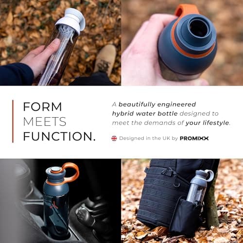 PROMIXX Form Sports Water Bottle 760ml, Leakproof BPA-Free, Graphite Gray — view 2