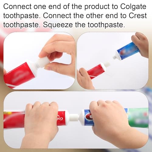 2 Pcs Toothpaste Refillable Refill & Transfer Adapters for Colgate — view 4
