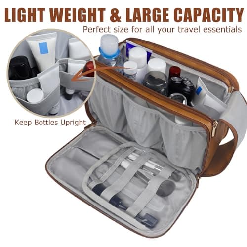 Gloppie Toiletry Bag, Wash Dopp Kit for Men, Water-Resistant Shaving Bag — view 6