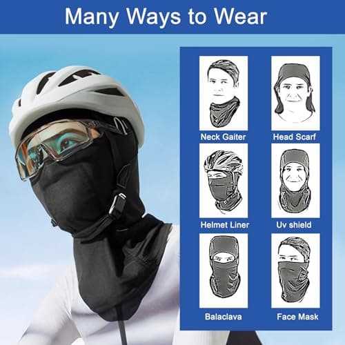 wadafen Motorbike Balaclava Motorcycle Silk Summer UV Protector — view 6
