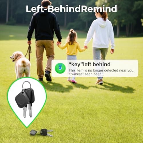 Tracker Tags-4 Pack(iOS Only), ltem Finder Smart Tag Set Black — view 6