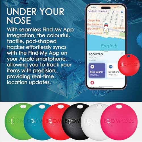 Boompods Tag Tracker Bluetooth Tracker Tag, 4 Pack — view 5