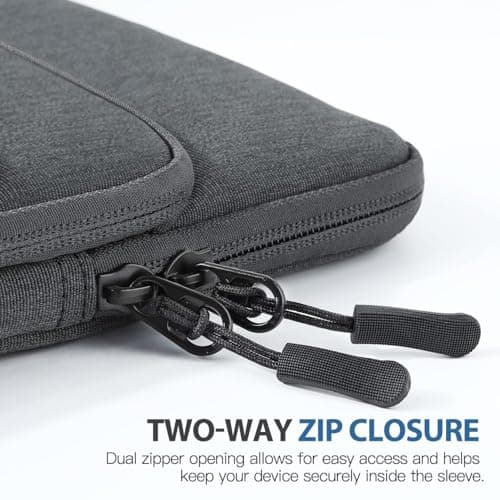 TiMOVO 8-9" Tablet Sleeve for iPad Mini 7 A17 Pro, Dark Gray — view 4