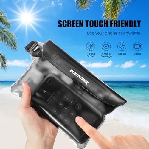 ECHTPower Waterproof Pouch Bag,2-Pack,Waterproof Dry Bag with Adjustable Waist Strap for Swimming, Rafting, Kayaking, Boating, Camping, Hiking, Fishing — view 4