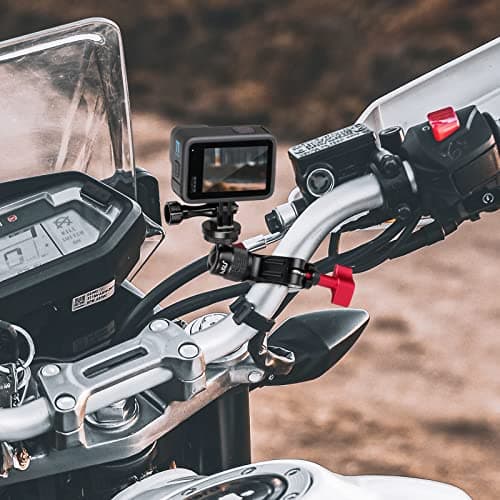 HSU Motorcycle Bike Handlebar Mount for GoPro Insta 360 Osmo Action Cameras — view 2