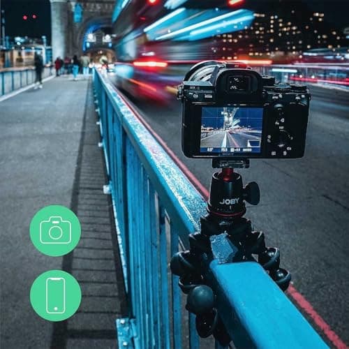JOBY GorillaPod 3K Kit, Compact 3K Stand and Ballhead for Compact Cameras, Travel Tripod Kit for Cameras, Holds Devices up to 3 Kg, JB91507-BWW, Made in Italy, Black/Charcoal — view 5