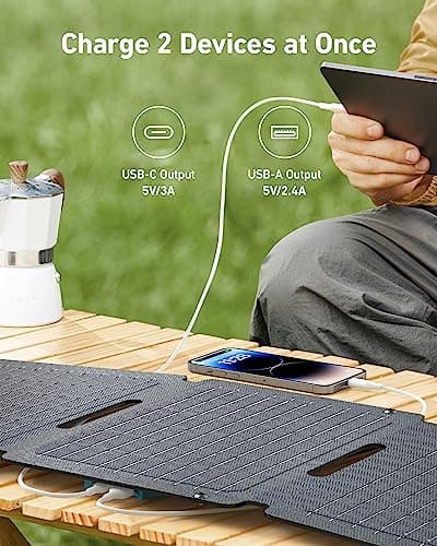 Anker Solix PS30, 30W Foldable Portable Solar Panel, IP65 Waterproof — view 3