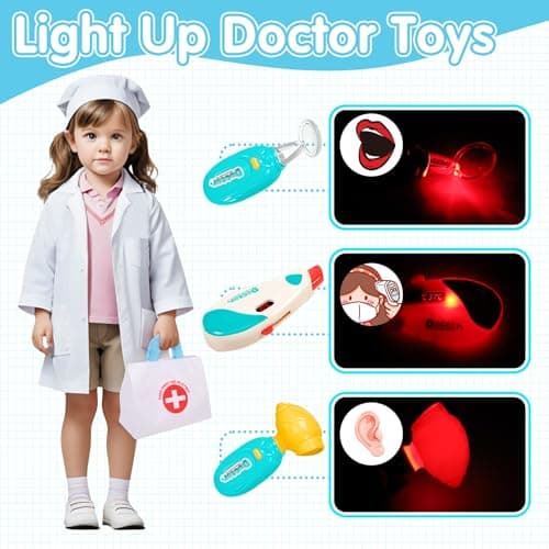 Doctors Set for Kids Toddler Doctors Kit Set Pretend Role Play Doctor — view 3