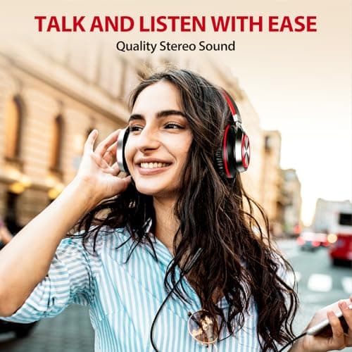 INFURTURE USB C Headphones Wired Over-Ear Headphone with Microphone — view 3