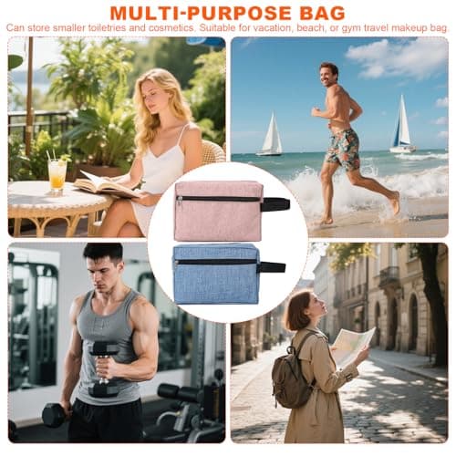 Toiletry Bags, 2pcs Travel Wash Bags, Handle, 16×22×7cm — view 4