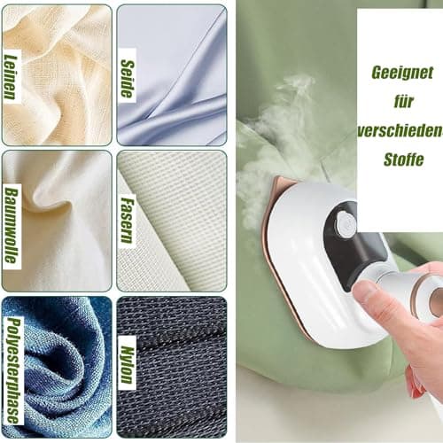 Mini Steam Iron 180° Rotatable, Travel Iron 50ml Quick Heating — view 6