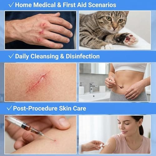 FOMIYES 100 Pieces Disposable Iodine Cotton Swabs, Individually Wrapped Iodine Swabs, Disinfection Cotton Sticks Buds for Scrapes,Cuts, First Aid, Travel & Emergency Use — view 5