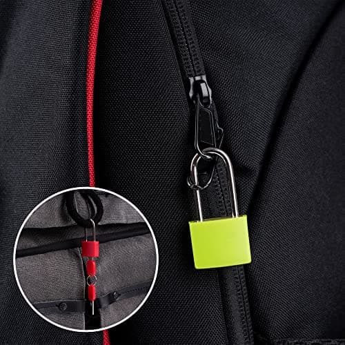 Belerry 4 Pcs Long Handle Suitcase Locks with Keys, 4 Colors Luggage Padlocks for Travel School Gym, Multicolor Small Padlocks for Luggage Bag Case — view 6