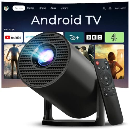 Mini Portable Projector for Bedroom 4K Support App Control Upgraded 300Pro+