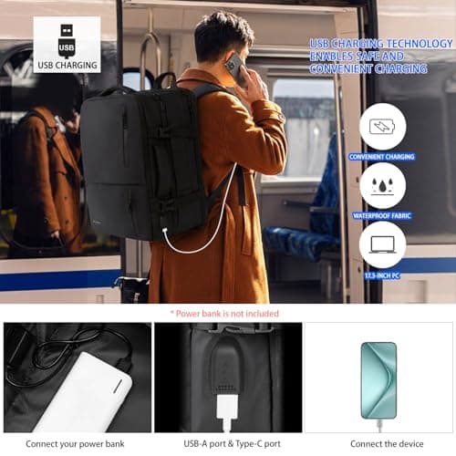 Vacuum Backpack Travel Bag: Vacuum Rucksack with Built-in Pump Expandable — view 5