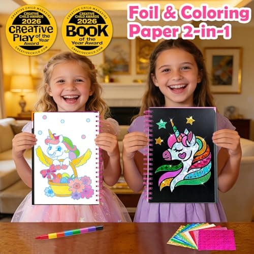 LIKYMO Foil Art - Foil Craft, Birthday Presents Craft Kits for Kids — view 2