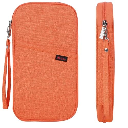 Vinsani Passport Holder Travel Wallet, RFID Blocking Document Organiser