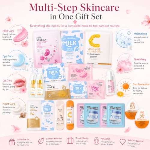 35PCS Korean Skincare Set, Pamper Gifts for Women, Mini Beauty Set — view 2