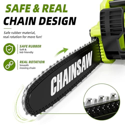 Pandapop Kids Tool Set, 2-in-1 Toy Chainsaw, Kids Outdoor Toys — view 6