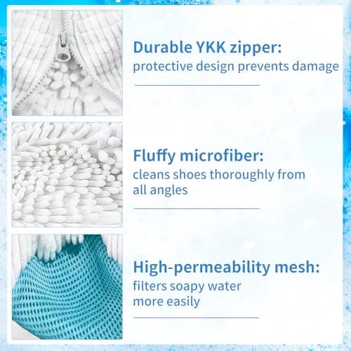 Shoe & Trainer Washing Machine Bag, Mesh Laundry Bag, Reusable 2 Pack — view 2