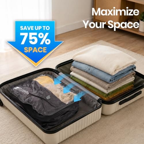 Tavoxda 23L Vacuum Bags for Travel with Wireless Electric Pump-1 Pack+Pump — view 5