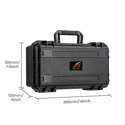 BeisDirect Hard Handheld Case for ASUS ROG Ally X can Hold Console, Power Adapter, Charging Cable, Protective Travel Case Waterproof Hard Shell Storage Bag for ROG Ally X Accessories — view 4