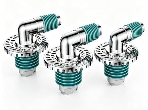 Washing Machine Floor Drain Connector, For 20-32mm Pipes, 3 Pack Teal — view 6