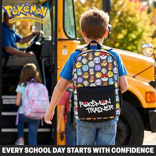 Get Trend Pokemon Boys Large Backpack, 46cm Padded Strap School Bag — view 2