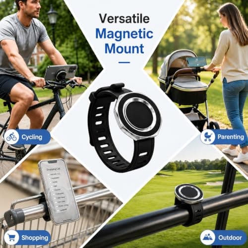 Stroller Magnetic Phone Holder, Handlebar Mounts Compatible with MagSafe — view 6