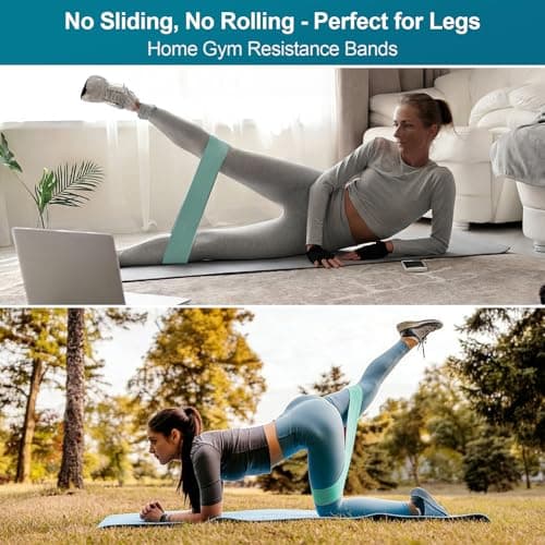 Booty Bands Glute Bands Set, Non-Slip Wider Thicker Fabric Resistance Bands, 3 Resistance Levels for Legs & Glutes Training, Home Workout for Women, Postpartum & Yoga Pilates — view 4