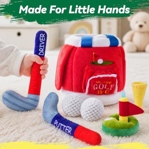 FIIOEOY My First Baby Golf Bag Gift Set, 7 Pcs Baby Golf Toy — view 3