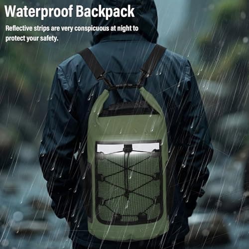 XREE 25L Dry Bag, Roll-Top Waterproof Bag Heavy Duty Waterproof Backpack — view 6