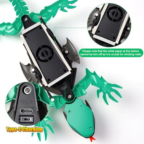 Shayson Wall Crawler Gecko, Floor Ceiling Crawling lizard toys for Kids — view 3