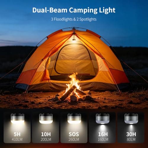 LE Rechargeable Camping Light, Magnetic Tent Light for Camping Hanging — view 2