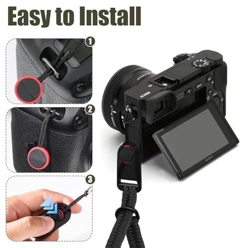 Camera Strap Quick Release Paracord Rope Camera Wrist Straps Adjustable — view 3