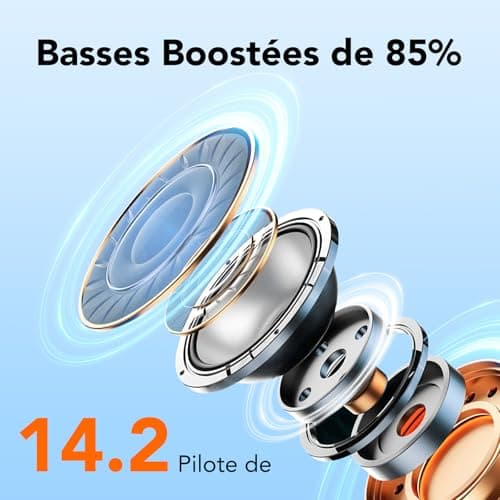 IKT Ear Buds Wireless Earbuds, 50Hrs Playtime Bluetooth Earphones, Bluetooth Headphones 5.3, Bass Boost 85%, In Ear with 4 ENC Call Noise Cancelling Mics, Earbuds IPX7 Waterproof, USB-C(Green) — view 2