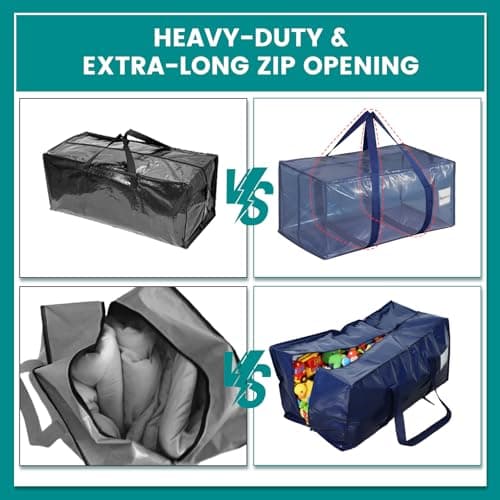 Dntorx 4 Pack Moving Bags, 93L Storage bags with Lids for Home & Dorm — view 5