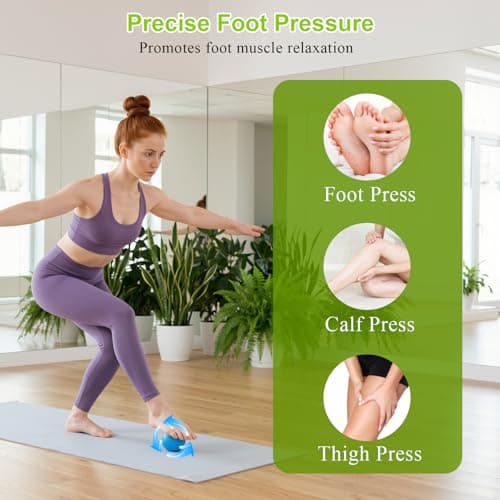 4-in-1 Cork Balance Board Set – Foot Strengthener & Ankle Stability Trainer with Roller, Massage Ball & Toe Bands – Fall Prevention Compact Wobble Board for Home Physio, Office & Seniors — view 6