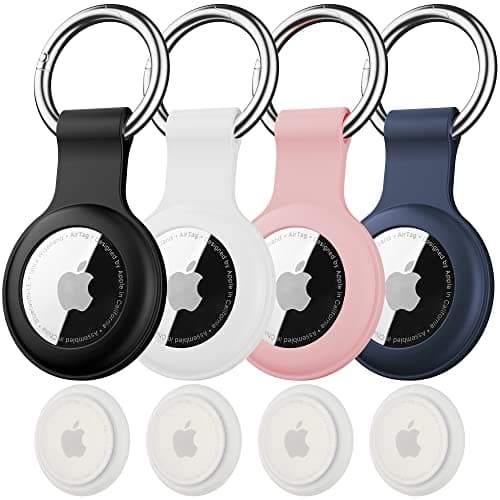For AirTag Holder,4-Pack IPX8 Waterproof Case for Apple AirTag 1st & 2nd