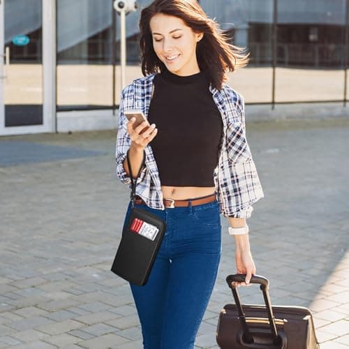 FINTIE Passport Holder Travel Wallet for Family — view 2