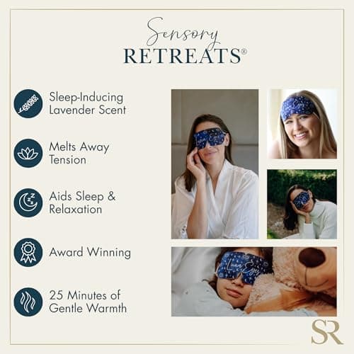 Sensory Retreats Luna Eyes Self-Heating Eye Mask - Lavender - 7 Pack — view 2