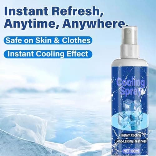 Cooling Mist Spray, Cooling Spray for Car, Instant Heat Relief, Air Refresh Cooling Spray for Quick Cooldown for Long Driving Commuting Travel Road Trip (A) — view 6