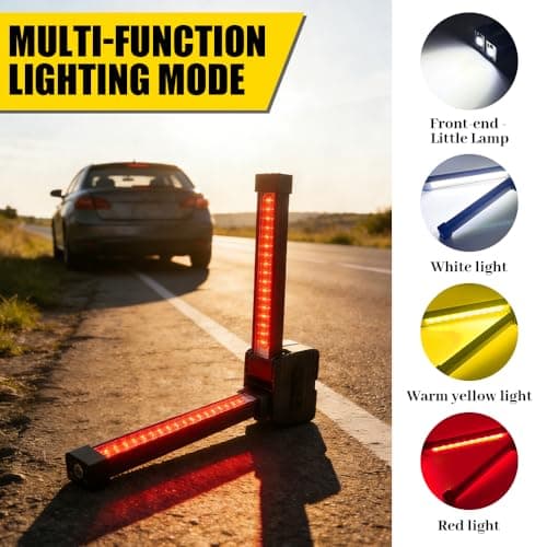 Gym Lamp, Portable Flashlight, Gym Lighting for Posing, Magnetic Work Light Rechargeable, 180° Folding with Hang Hook Camping Lamp, 7-Level Dimming, USB Power Bank , for Fitness, Camping, Home, Office — view 6