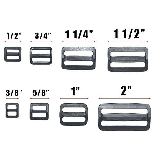 Craft County Tri-Glides - for Webbing, Backpacks, and Duffel Bags (10 Pack, 1/2-Inch) — view 5